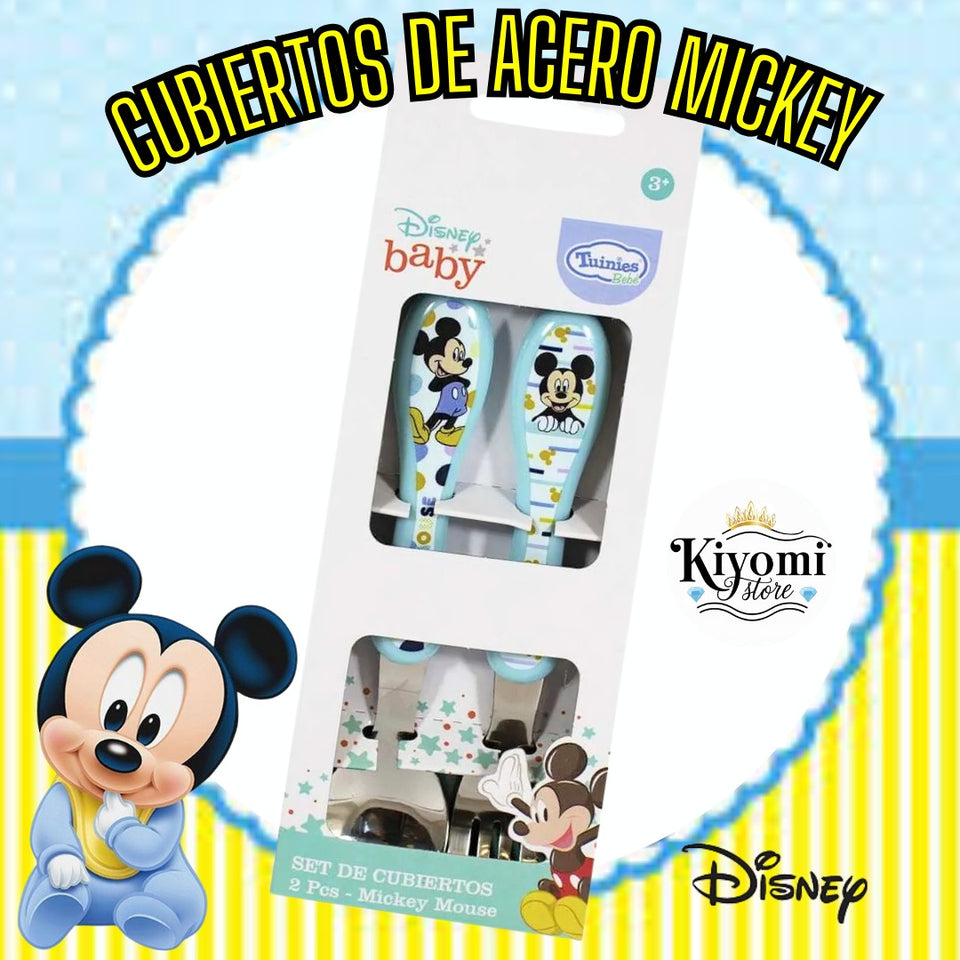 CUBIERTOS DE ACERO MICKEY