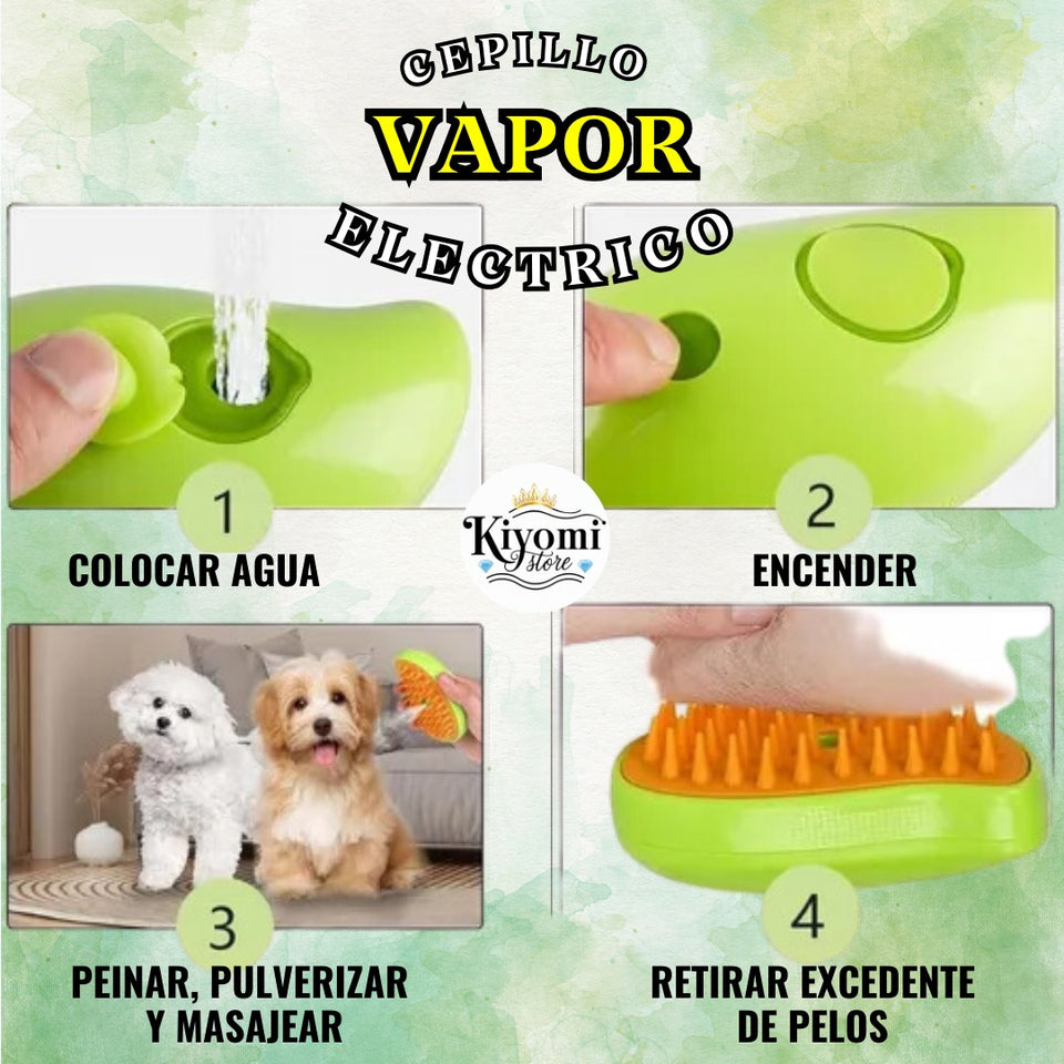 CEPILLO DE VAPOR PARA MASCOTAS