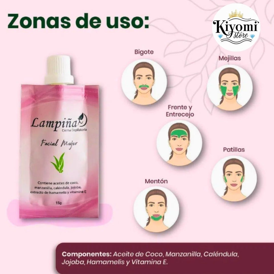 CREMA DEPILADORA FACIAL - LAMPIÑA